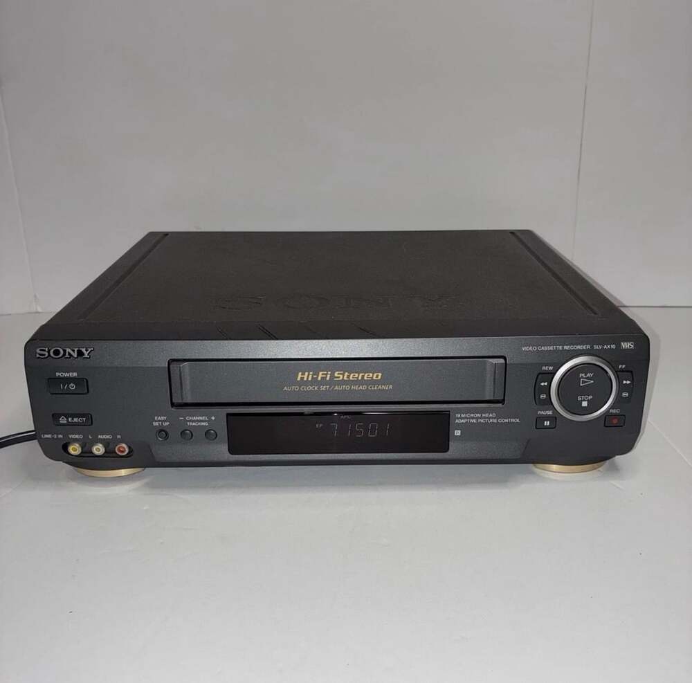 Sony Slv-Ax10 Hi-Fi Stereo VCR Video Cassette Recorder Player (Tested)